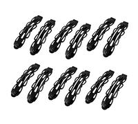 Ruilogod Señora Metal Hollow Bow Prong Snap Clips para el cabello Pasadores 57mm 12 unids (id:05 387 30 161 bef