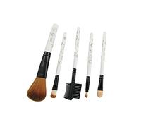 Ruilogod Señoras de sombra de ojos Face Care maquillaje Brush 5 PCS conjunto