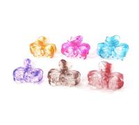 Ruilogod Señoras niña arco diseño colores surtidos mandíbula plástico pinzas de pelo 6 unids (id:3a ce5 7e d0e d64
