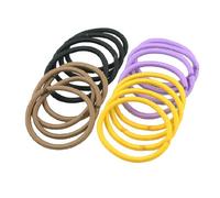 Ruilogod Señoras Surtido Color Elástico Strechy Goma Pelo Banda Cola de Caballo Titular 16 Unids (ID: cc e88 74 d3f 219