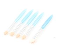 Ruilogod Sponge Ladies Cepillos Azul Handle Eye Shadow Cosmetic Tool 8.6cm Longitud 5pcs