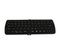 Ruilogod Teclado Bluetooth Plegable de Teclas Negro 66 para Tablet PC Celular