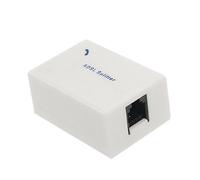Ruilogod Teléfono ADSL RJ11 Línea Socket Splitter Separador de Voz