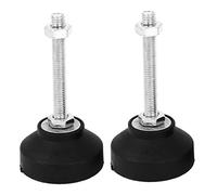 Ruilogod Tornillo en escritorio ajustable nivelación pie muebles slim8x60mm 2 unids