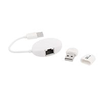 Ruilogod USB a RJ45 Ethernet WiFi Express Phone Mini Adapter Router blancopuro