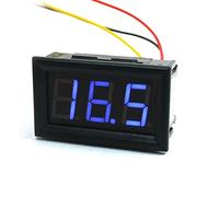 Ruilogod YB27 Panel Montaje 7 Segmento de 3 dígitos Voltímetro Digital DC0-99.9V