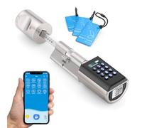 RUILON Cerradura inteligente con cerradura de puerta eléctrica con Bluetooth, código RFID, función WiFi, impermeable, IP65
