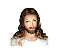 Ruilonghai Etiquetas engomadas del Jesús, Etiquetas engomadas Jesucristo para los Coches, Pegatinas y calcomanías Las Ventanas del Coche Vinilo Resistente a Las Grietas Elegante Impermeabl