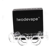 RUILUL 3 Piezas Tubo de Repuesto de Tanque de Vidrio para TFV12 Big Baby Prince Accesorio de Silicona Vape Band Anillos Transparente Cristal Transparente, Paquete de 3 Unidades.