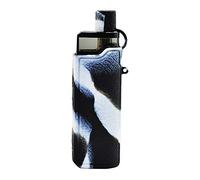 RUILUL Funda protectora de silicona para Smok RPM80 Pro Kit Skin Decal Wrap Sleeve Antideslizante Shield (blanco y negro)