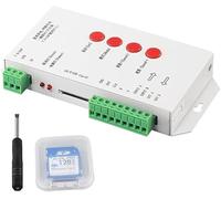 ruimeimei T1000S LED RGB controlador de píxeles programable a todo color DMX512 tarjeta SD DC5V -24V para tira LED WS2811 2801 LPD8806 6803 1903