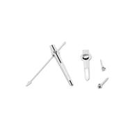 Ruimou 1 Juego de Manos de Reloj Luminosas Verdes de 13,5 Mm Reemplazo de 6 Pines Piezas de Reparación Compatibles con VK63 （Plateado）