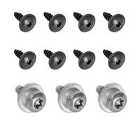 Ruimou 1 juego de tornillos para bandeja inferior de motor de automóvil (3 pernos de guardabarros + 8 tornillos de guardabarros inferiores) compatible con VW Golf MK7 R GTI