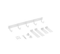 Ruimou 1 Pcs Blanco Ajustable Ganchos Para Colgar Sobre La Puerta (Rango 35Mm-65Mm) Para Baños/Dormitorios/Cocinas/Varios Grosores De Puerta Interior