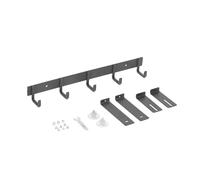 Ruimou 1 Pcs Gris Ajustable Ganchos Para Colgar Sobre La Puerta (Rango 35Mm-65Mm) Para Baños/Dormitorios/Cocinas/Varios Grosores De Puerta Interior