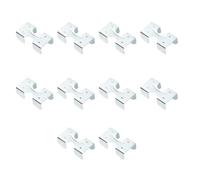 Ruimou 10 piezas Clips de fijación de doble cuerda galvanizada de acero (60 x 30 mm) para cuerdas trenzadas o trenzadas de diámetro de cuerda de 12 mm-16 mm