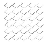 Ruimou 100 piezas 0,6mm/0,8mm automotriz de reparación de plástico de la máquina de soldadura caliente grapas para todos los coches (grapas planas de 0,8mm)