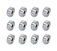 Ruimou 12 rodamientos de bolas de ranura profunda 623ZZ (3 mm x 10 mm x 4 mm) para monopatín, impresora 3D, piezas de transmisión mecánica DIY
