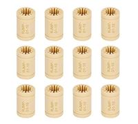 Ruimou 12 rodamientos lineales LM10UU de polímero sólido de 10 mm (10 x 19 x 29 mm) para deslizamiento de máquina, piezas de repuesto de impresora 3D