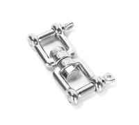 Ruimou 1Pcs Anillo Giratorio Universal de Doble Grillete de Acero Inoxidable 316 M12x125mm para Jardín, Patio, Barco, Senderismo, Camping, al Aire Libre