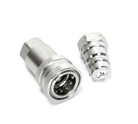 Ruimou 1Set Conjunto De Acoplador De Conexión Rápida Hidráulica NPT 1/2 Adaptador De Enchufe De Montaje De Tubería Hembra Adecuado Para Equipos Forestales Y Agrícolas De Construcción