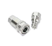 Ruimou 1Set Conjunto De Acoplador De Conexión Rápida Hidráulica NPT 1/4 Adaptador De Enchufe De Montaje De Tubería Hembra Adecuado Para Equipos Forestales Y Agrícolas De Construcción