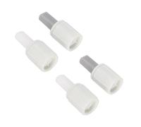 Ruimou 2 Pairs Bisagras De Asiento De Inodoro (Izquierda/Derecha)/Bisagras Amortiguación De Plástico Blanco Para Sistema De Cierre Suave Amortiguado Del Asiento Del Inodoro