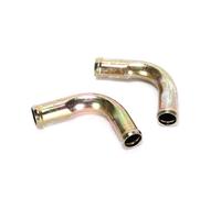 Ruimou 2 Pcs 90° Junta De Conector De Manguera De Calentador 19mmx19mm/ 3/4inx3/4in Adecuada Para Mangueras De Calentador Automotriz/Tuberías De Guía De Tanque De Agua