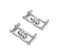 Ruimou 2Pcs Anillo Giratorio Universal de Doble Grillete de Acero Inoxidable 316 M8x88mm para Jardín, Patio, Barco, Senderismo, Camping, al Aire Libre