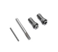 Ruimou 4 Pcs Amoladora Neumática De Pinza De Sujeción Precisa Accesorio (3mm/6 mm mandril + 3mm/6mm cabezal de molienda de grano doble) Para Trabajar En Contornos Internos De Metal/Madera