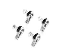 Ruimou 4 pernos de rodamiento de bolas con extremo de varilla con tapón antipolvo (M8 x 1,25, rotación derecha) reemplazo de rótula de varillaje angular para automóvil(M8, 4 piezas-RH)