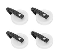 Ruimou 4 piezas de polea de nailon para tendedero, polea de cuerda extractora al aire libre, polea de cuerda de alambre para tendederos al aire libre