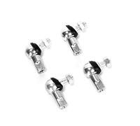 Ruimou 4 piezas de rodamiento de bolas con extremo de varilla con tapón antipolvo (M8 x 1,25, rotación izquierda) Reemplazo de rótula de varillaje angular para automóvil(M8, 4 piezas-LH)