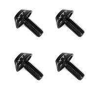 Ruimou 4 Piezas M5 x 12 mm tornillos hexagonales, tornillos portabidon bicicleta,para jaula de botella de agua de bicicleta (negro)