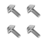 Ruimou 4 Piezas M5 x 12 mm tornillos hexagonales, tornillos portabidon bicicleta,para jaula de botella de agua de bicicleta (Plata)