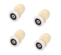 Ruimou 4 rodillos para puerta de ducha de 23 mm para poleas de rodamiento de baño, corredores, ruedas excéntricas de repuesto (4, 23 mm)