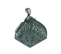 Ruimou 50 piezas laser cut candy boxes (6x6x8cm) for weddings, birthdays, parties, guest gifts(verde)