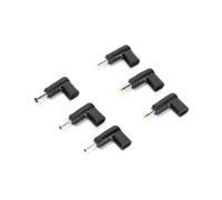 Ruimou 6Pcs 5V 90 Grados en ángulo Tipo C Hembra a DC Macho Adaptador de alimentación para Ordenador portátil Router Fuente de alimentación móvil Cargador Conector