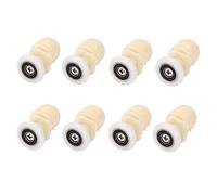 Ruimou 8 rodillos para puerta de ducha de 19 mm para poleas de rodamiento de baño, corredores, ruedas excéntricas de repuesto (8, 19 mm)