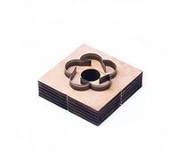 Ruimou Troqueles de corte de cuero con diseño de bola de flores de 6 cm, molde de corte de cuero y tela