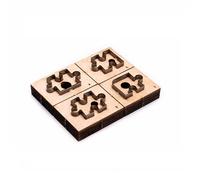 Ruimou Troqueles de corte de cuero con patrón de rompecabezas de 1.57 pulgadas, troquelado de cuero, molde de corte de cuero, se puede utilizar para cuero, tela