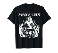 Ruina del Hombre Pin Up Diablo Mujer Tradicional Tatuaje Skull Flash Camiseta gráfica económica