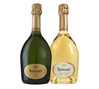 Ruinart Caja de champán de lujo Vinaddict - Ruinart R Brut - Blanc de Blancs - Juego de 2 750 mililitros