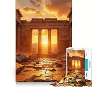 Ruinas Antiguas al Atardecer,Rompecabezas de 1000 Piezas para Adolescentes,Juego de Entrenamiento cognitivo,Ajuste, Compacto,Divertido para Jugar en Familia (38x26cm)