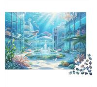 Ruinas Antiguas Submarinas Puzzle de 1000 Piezas Papel para Adultos Mundo Oceánico Misterioso Puzzle para Toda la Familia Relajación Decoración Regalo 52x38cm/1000pcs