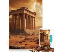 Ruinas de un Antiguo Templo al Atardecer Rompecabezas de 1000 Piezas para Adultos Juego de Memoria Diseño Compacto y sin Espacios Diversión Garantizada para Toda la Familia (38x26cm)