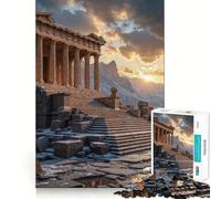Ruinas de un Templo Antiguo al Atardecer Rompecabezas de 1000 Piezas para Adultos Juego de Memoria Diseño Compacto y sin Espacios Diversión Garantizada para Toda la Familia (50x75cm)