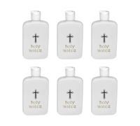 RUINBNC 6 recipientes vacíos de agua bendita para primera comunión, regalo de boda, primera comunión