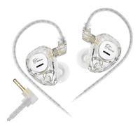 RUINBNC Auriculares intraurales dobles dinámicos de alta calidad, sonido de grado de estudio, auriculares con cable de controlador dinámico, graves potentes con micrófonos