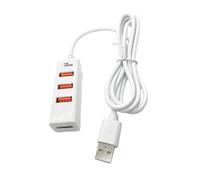 RUINBNC Cable de extensión USB 2.0 con 4 puertos de carga para escuelas, aeropuertos y viajes espaciales públicos, concentradores de carga USB, múltiples puertos